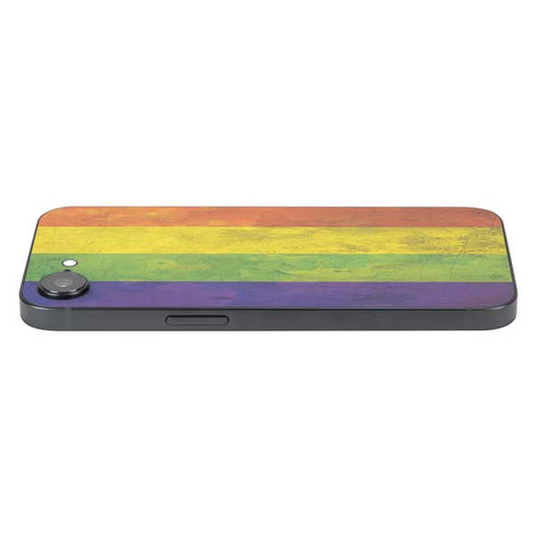 Distressed Rainbow Flag iPhone 16e Skin
